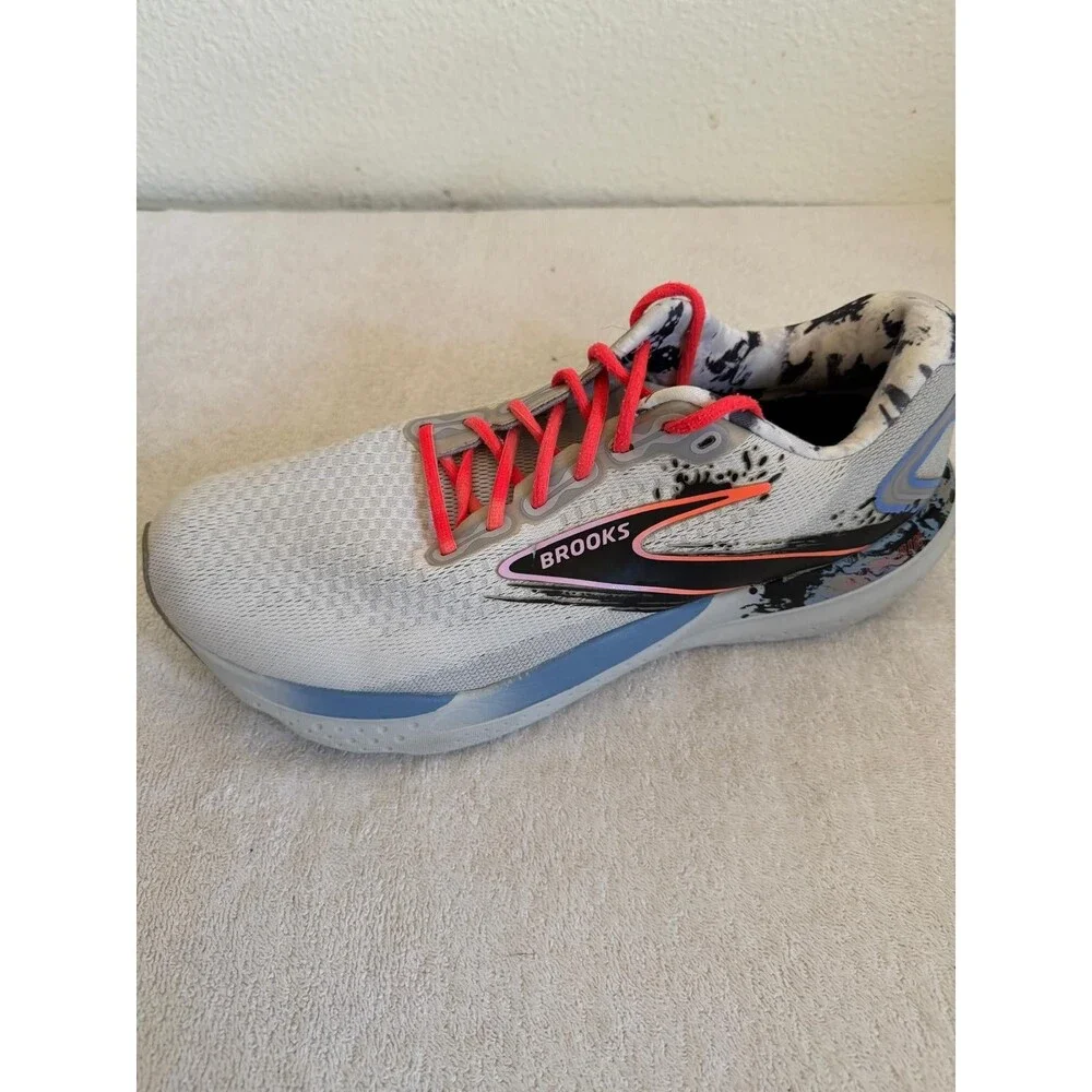 Brooks Glycerin 21 Mens Size 12.5 D Oyster Orchid Bouquet Running Shoes Sneakers